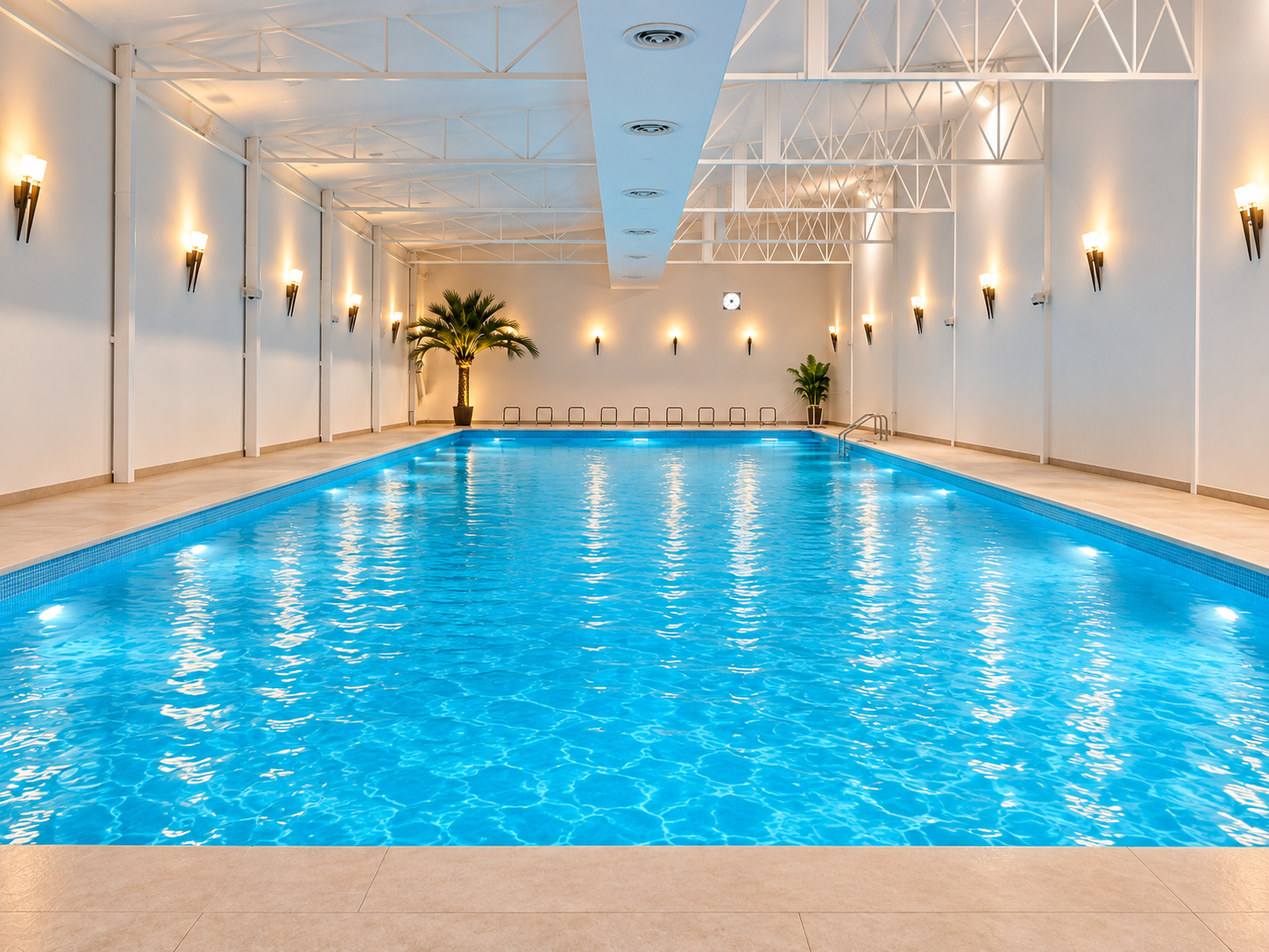 Plivački bazen sa mineralizovanom termalnom vodom u Minaqua Fitnessu u Novom Sadu