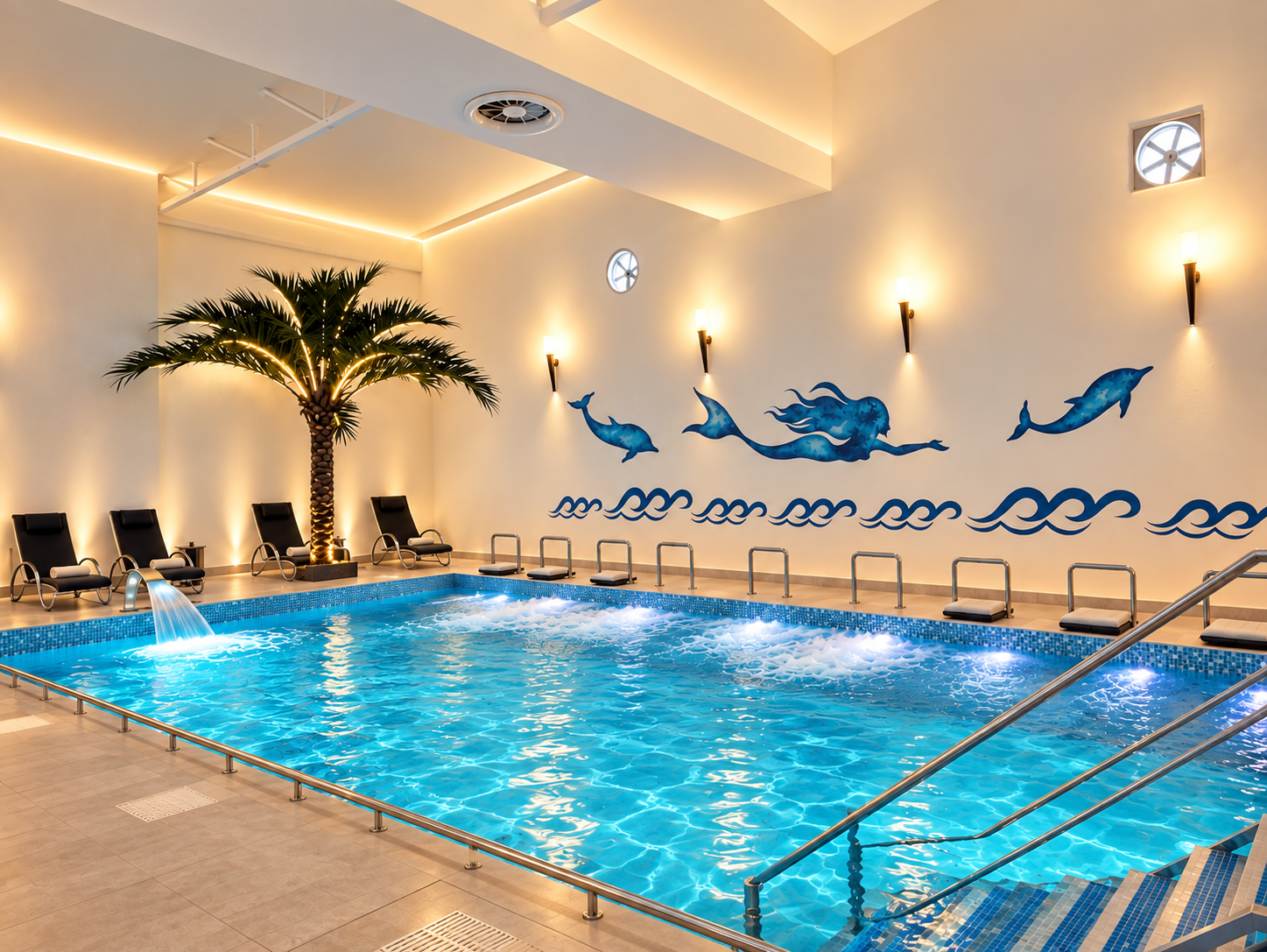 Topli bazen za relaksaciju, hidromasažu i lagani pokret u Minaqua Fitnessu
