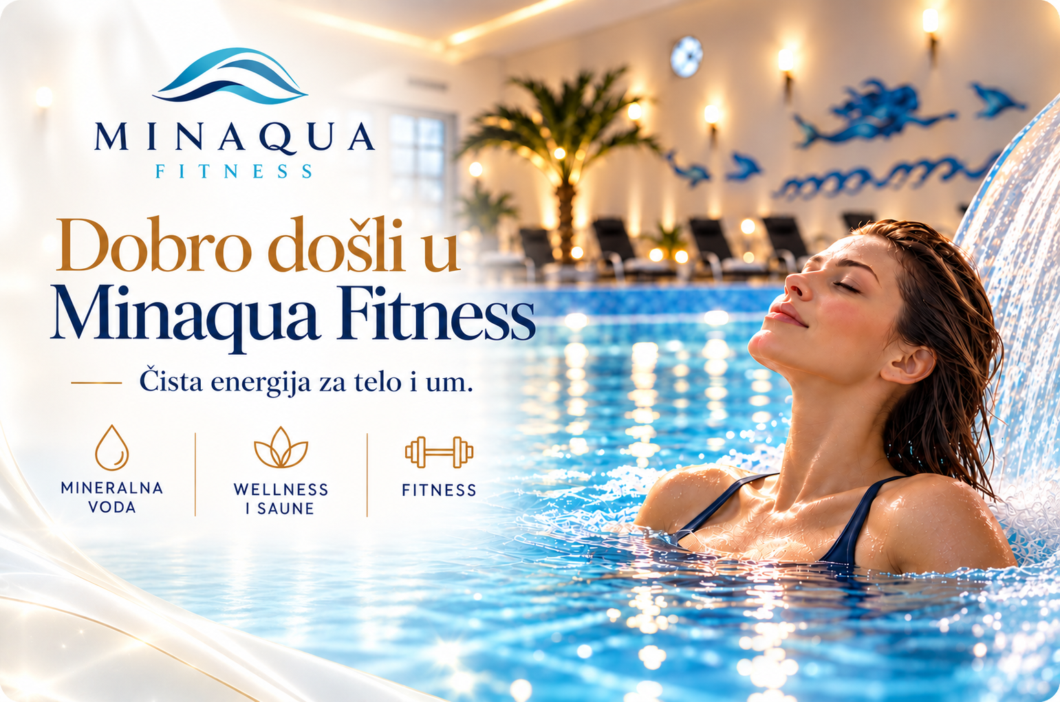 Minaqua Fitness – mineralna voda, wellness, saune i fitness u Novom Sadu