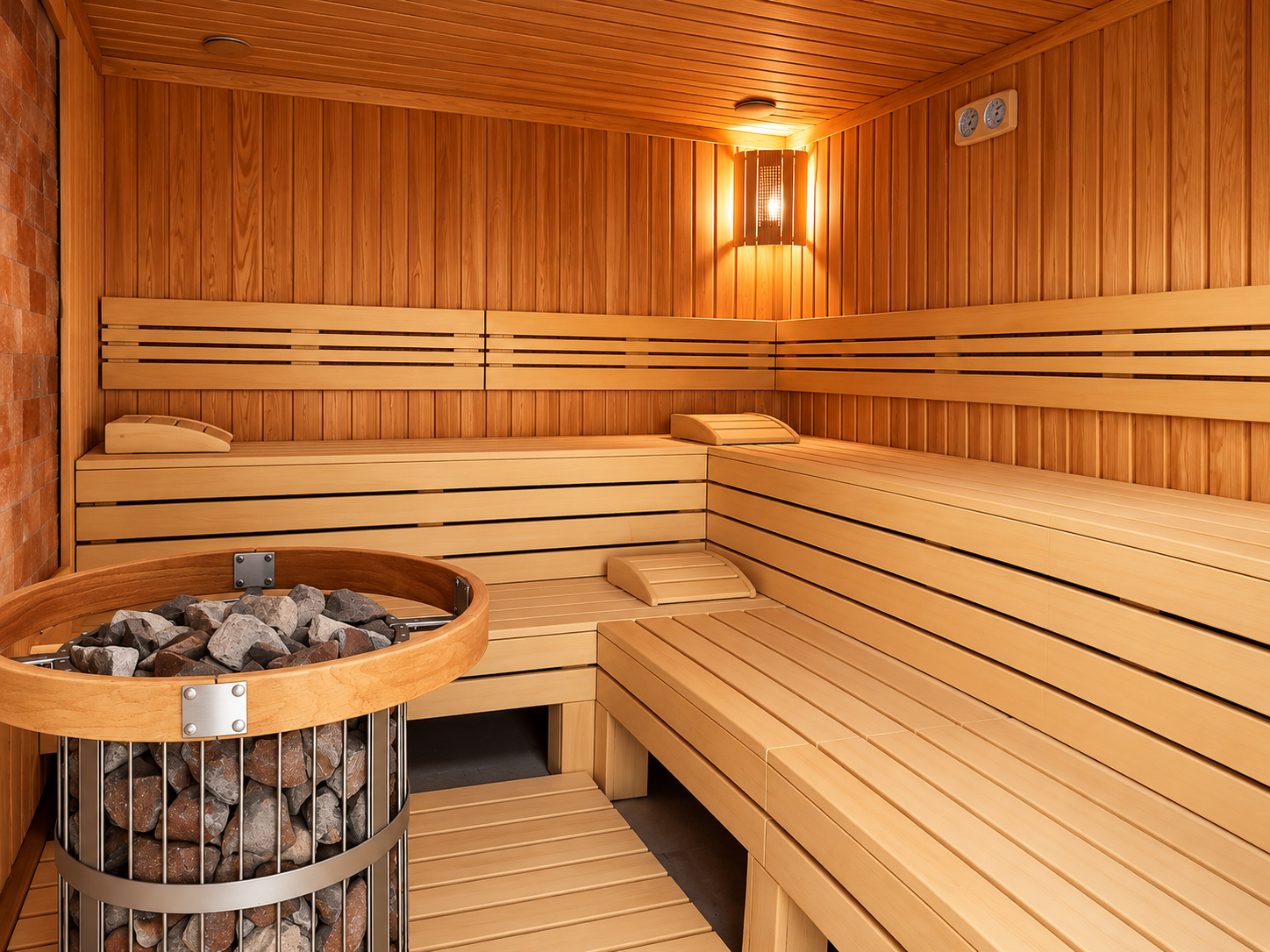 Sauna u Minaqua Fitness wellness centru u Novom Sadu